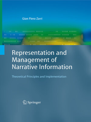 cover image of Representation and Management of Narrative Information